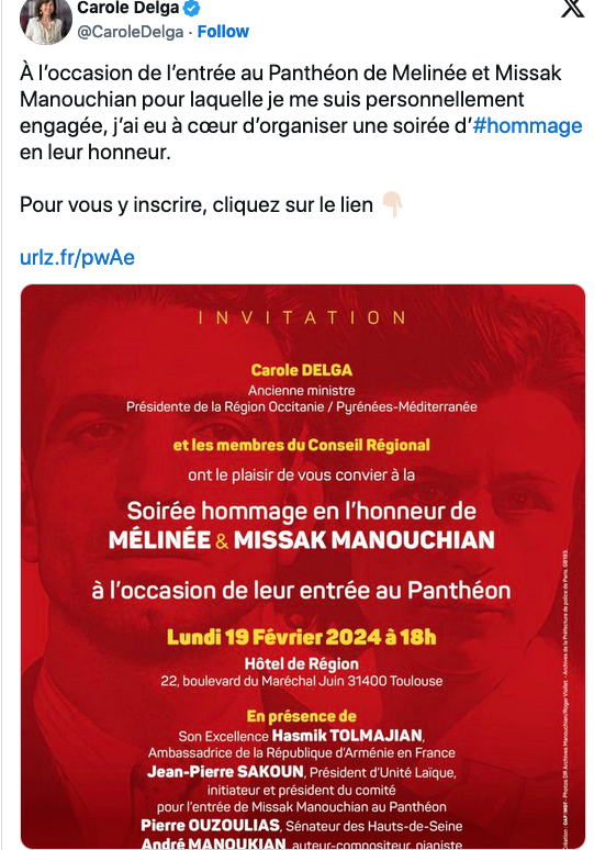 Organiser une soirée d’#hommage en l&rsquo;honneur des Manouchian