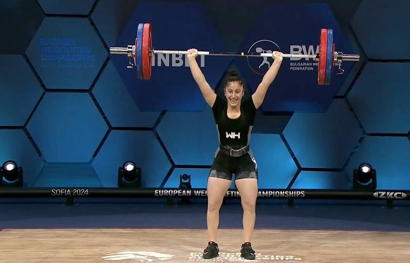 L&rsquo;haltérophile Alexandra Grigoryan (19 ans) sous les couleurs de l’Arménie est devenue championne d&rsquo;Europe