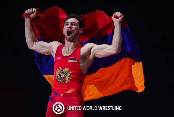 Arsen Harutyunyan (Arménie) quadruple champion d&rsquo;Europe de lutte libre en s’imposant 10-0 contre un Turc en finale à Bucarest