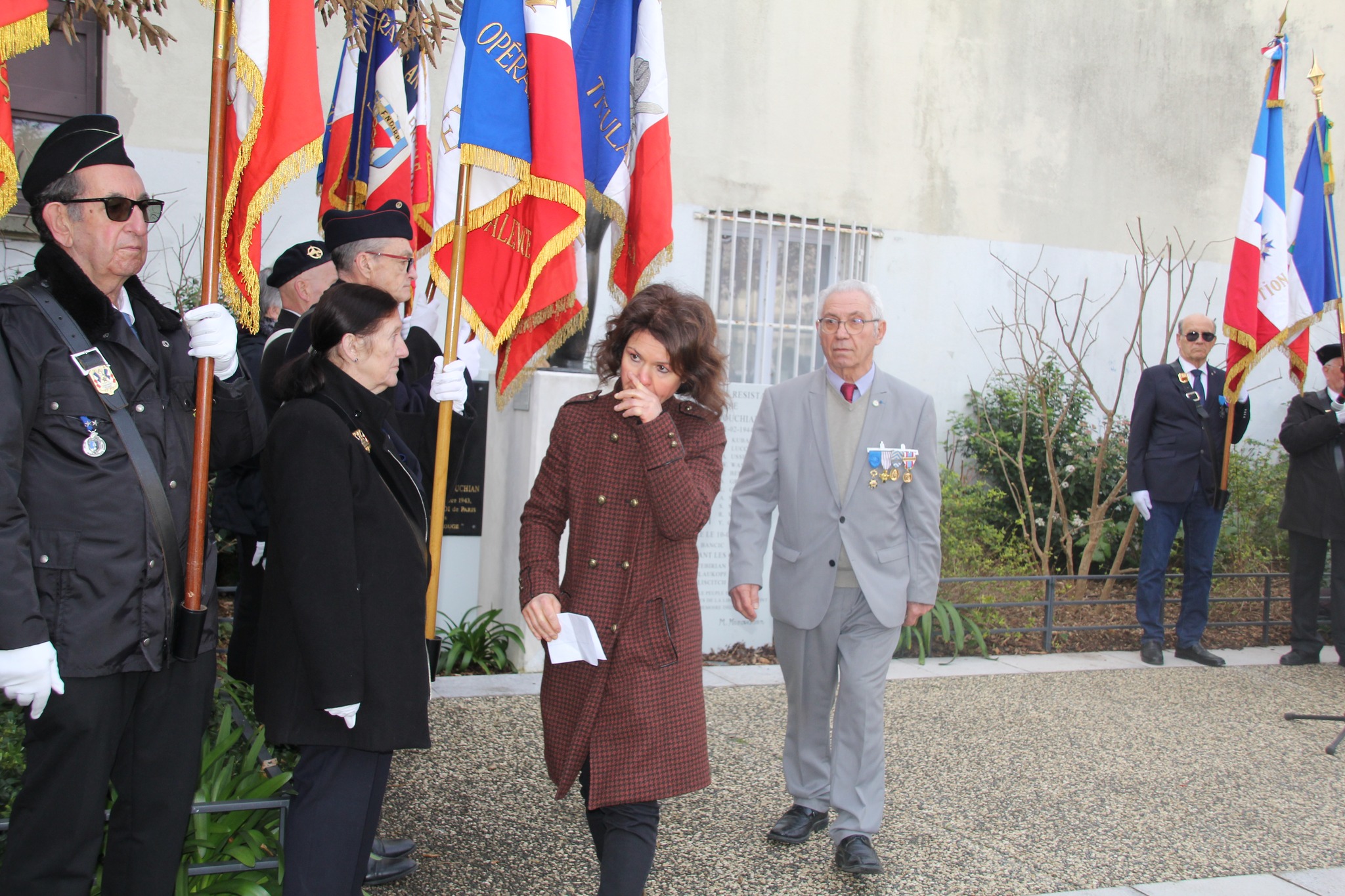 Cérémonie du 80e anniversaire à la mémoire du groupe Manouchian à Valence, plus de 200 personnes étaient présentes