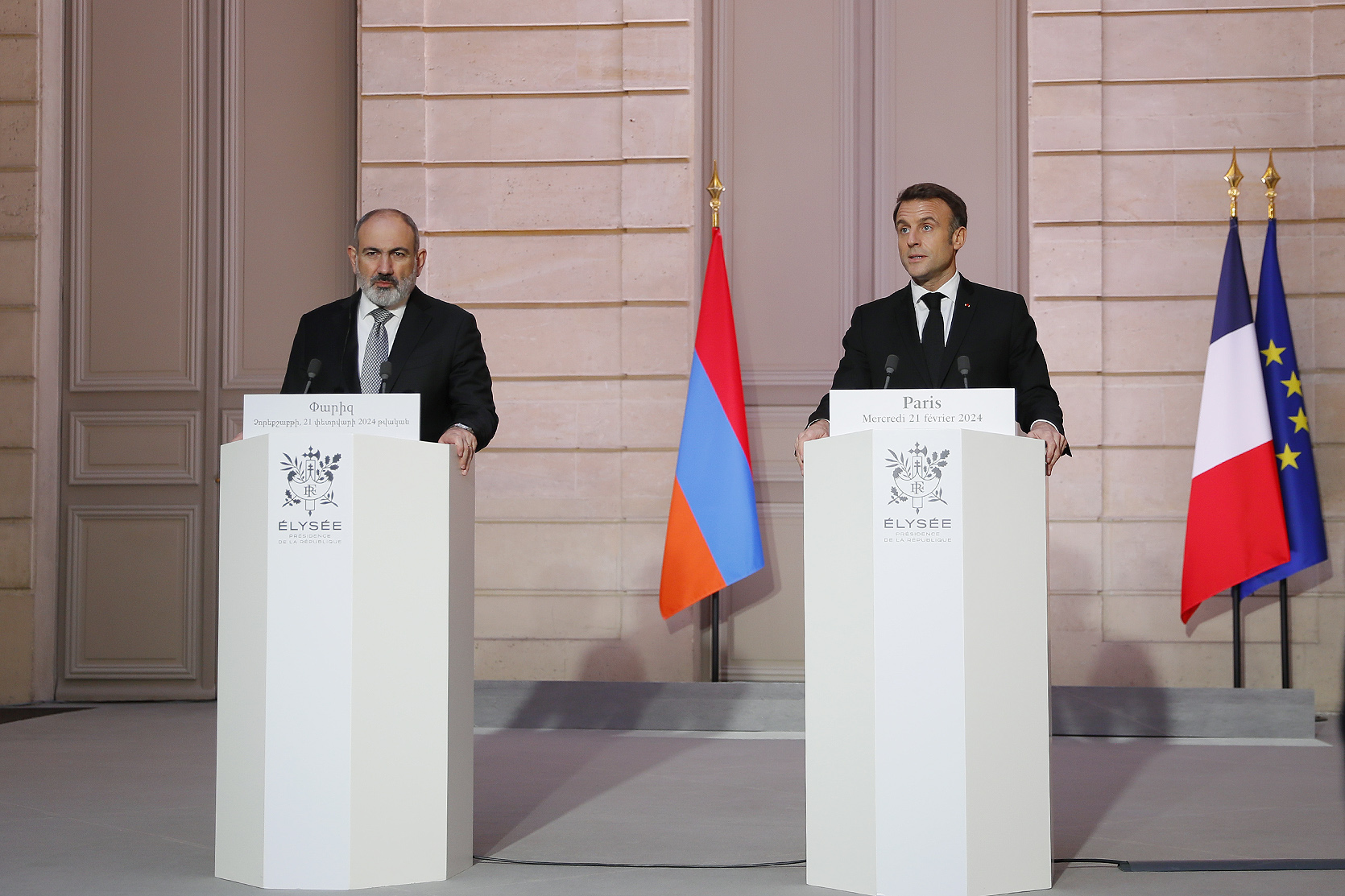 Les déclarations d’Emmanuel Macron de soutien à l’Arménie ont irrité Bakou qui a réagi par un communiqué
