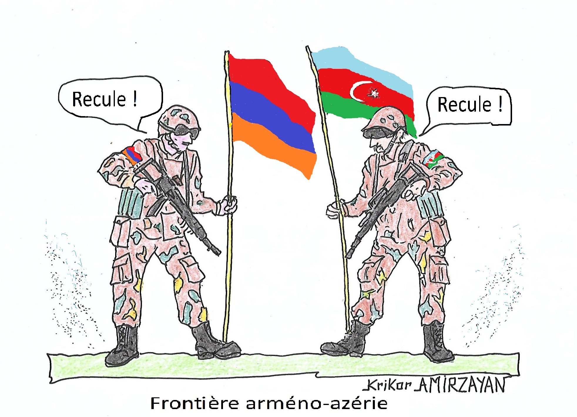 Ce matin dans la région de Syunik au sud de l’Arménie, un soldat armé azerbaïdjanais a franchi la frontière arménienne et a été neutralisé