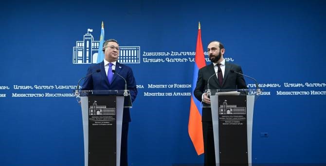 L&rsquo;Arménie et le Kazakhstan ont l&rsquo;opportunité d&rsquo;ouvrir une nouvelle page dans leurs relations bilatérales affirme Ararat Mirzoyan