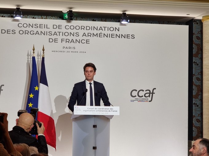 Le discours puissant de Gabriel Attal au dîner du CCAF