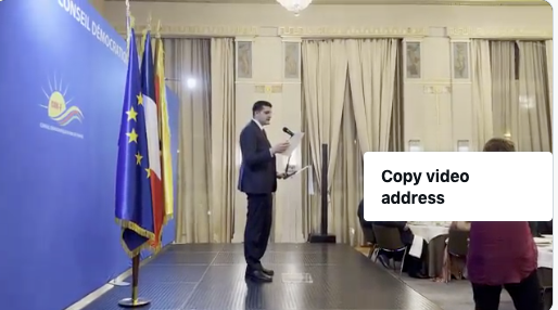 Message d&rsquo;alerte au dîner annuel à l&rsquo;hôtel Lutécia