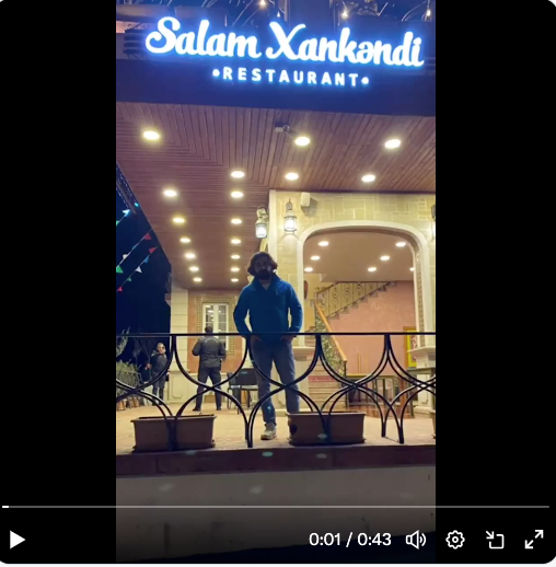 Stepanakert : le restaurant  Florence Garden remplacé par le « Salam Khankendi »
