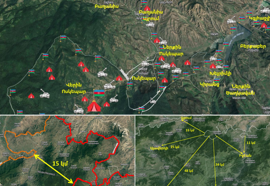 La vulnérabilité de Noyemberian et des villages voisins augmente considérablement dans les conditions de semi-encerclement selon Tigran Abrahamyan