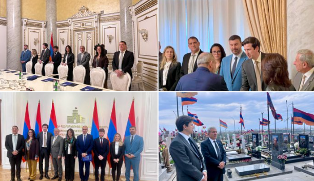 🇫🇷🇦🇲 Accompagnée par l’ambassadeur de France, une délégation conduite par  @MartineVassal  a été reçue ce matin à Yerevan
