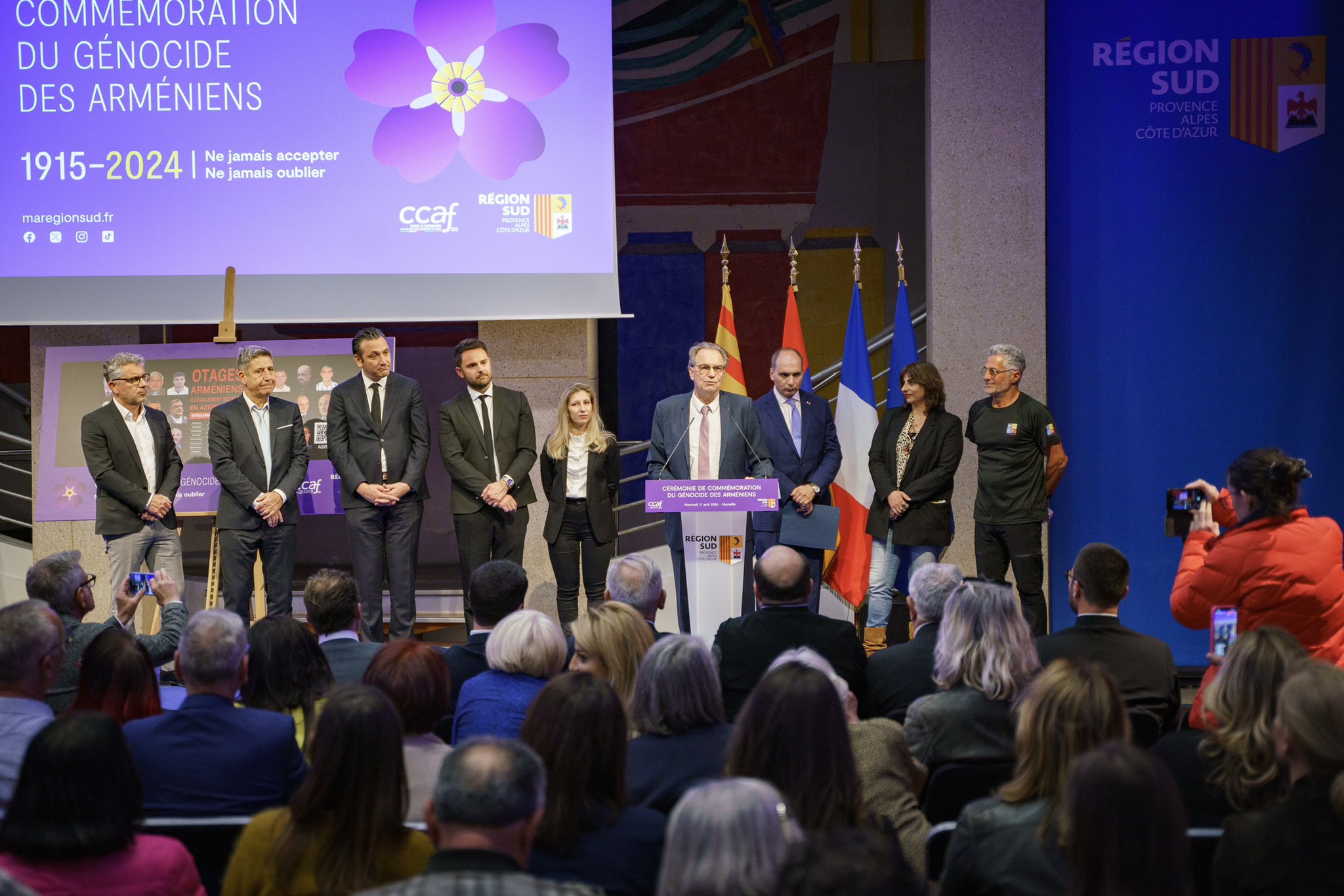 Cérémonie de commémoration à la Région sud