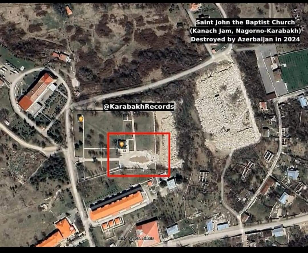 L&rsquo;Azerbaïdjan a démoli l&rsquo;église arménienne Ganatch Jam de Chouchi, violant la décision de la Cour de justice des Nations Unies