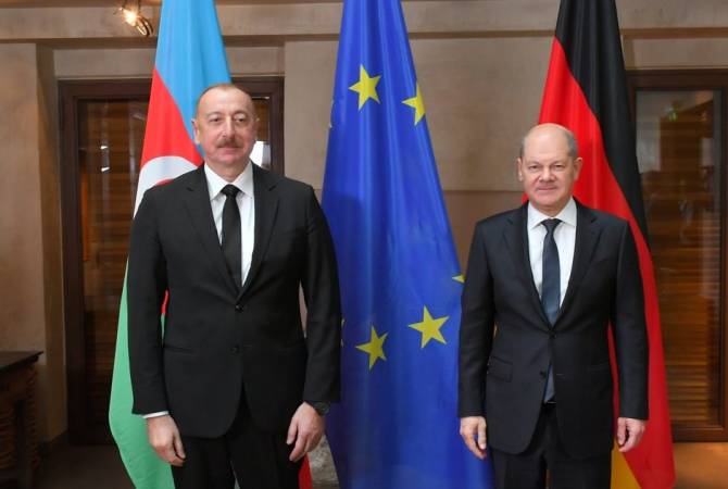 Olaf Scholz s&rsquo;entretiendra avec Aliev à Berlin