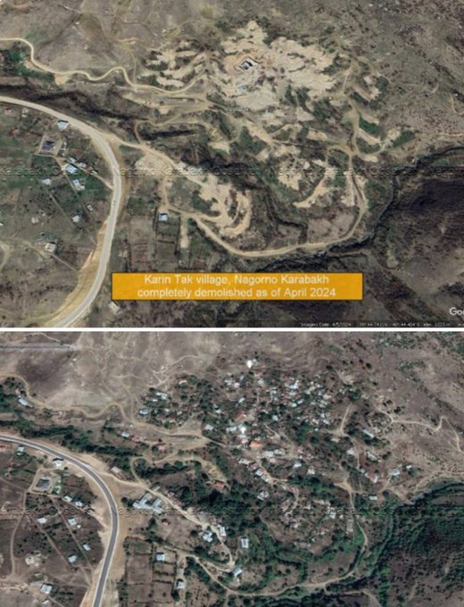 Ce qu&rsquo;il reste du village de Karin Tak près de Chouchi