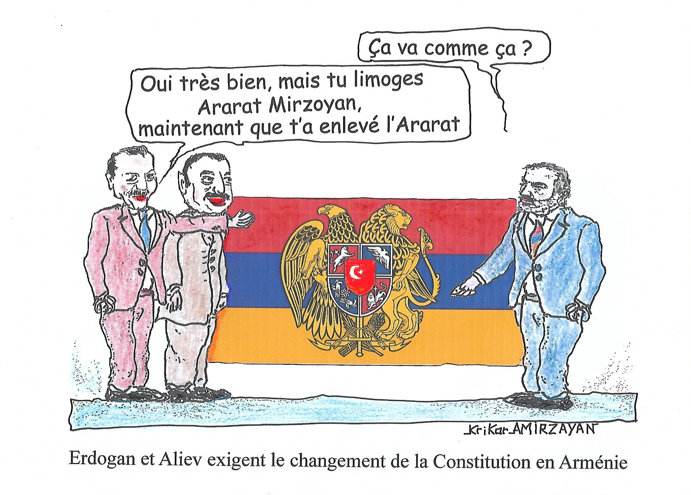 La Constitution de la République d&rsquo;Arménie, qui stipule que « le Karabakh fait partie de l&rsquo;Arménie », est incompatible avec le traité de paix affirme le conseiller d&rsquo;Aliev