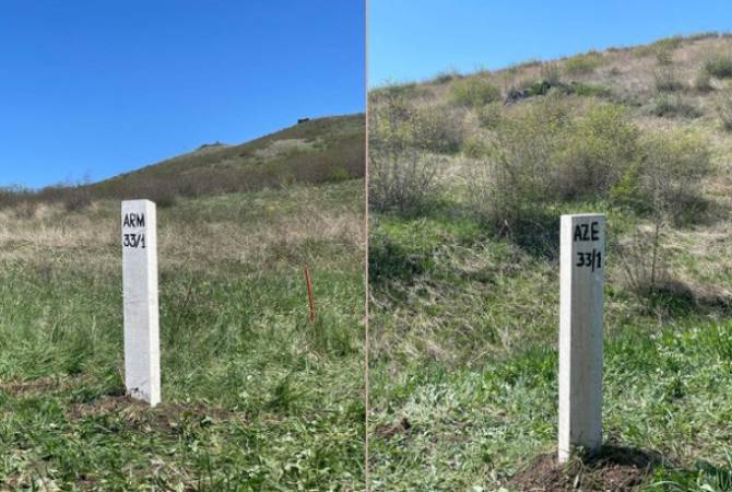 28 piliers de délimitation frontalière ont été installés à la frontière entre l&rsquo;Arménie et l&rsquo;Azerbaïdjan