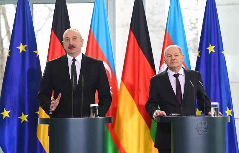 Aliev à Scholtz : Nous apprécions hautement les négociations entre l&rsquo;Azerbaïdjan et l&rsquo;Arménie, il existe de bonnes opportunités pour parvenir à la paix