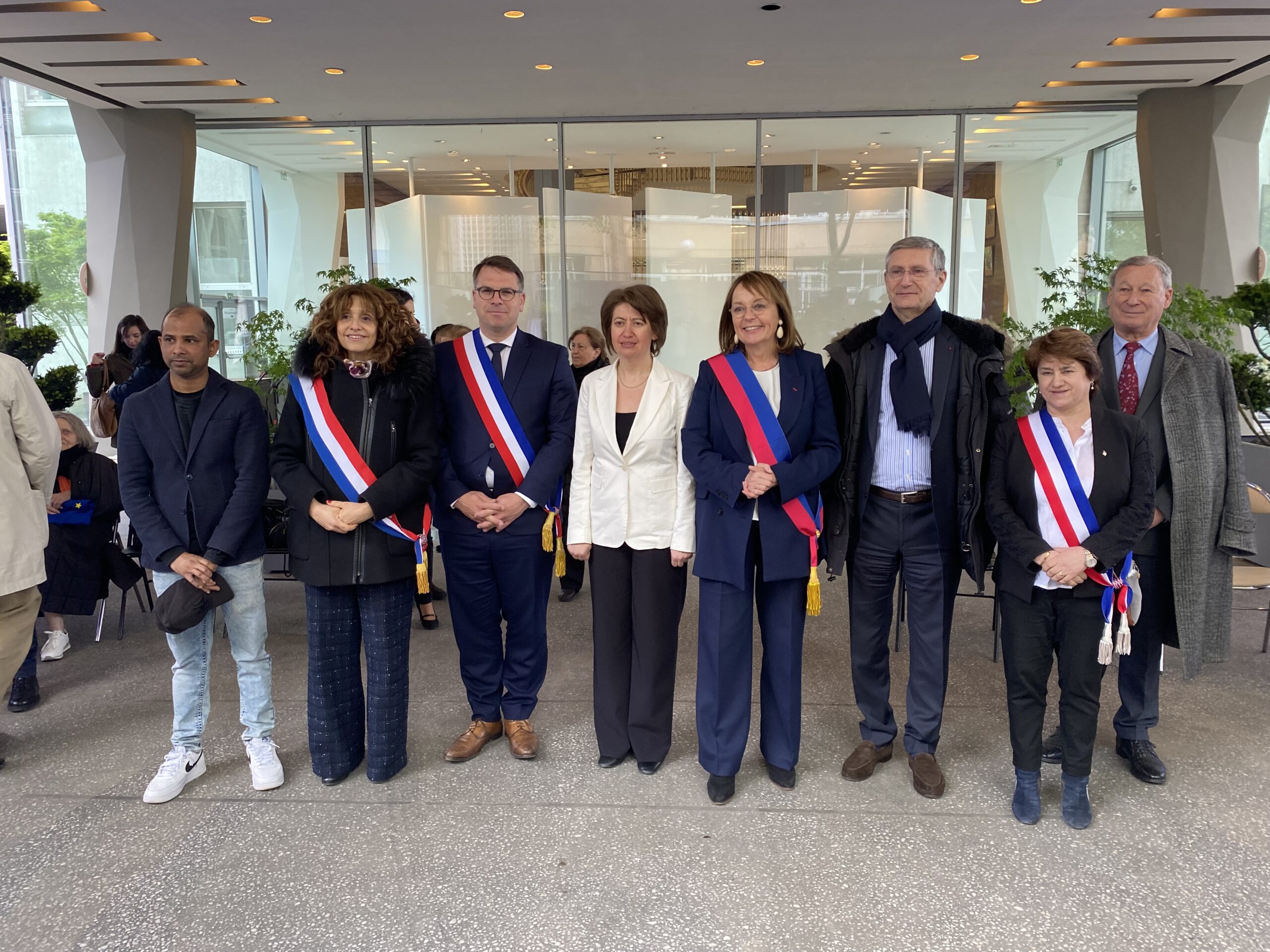 Commémoration avec H.Tolmajian G.Boullard, C.Yadan, B.Kuster