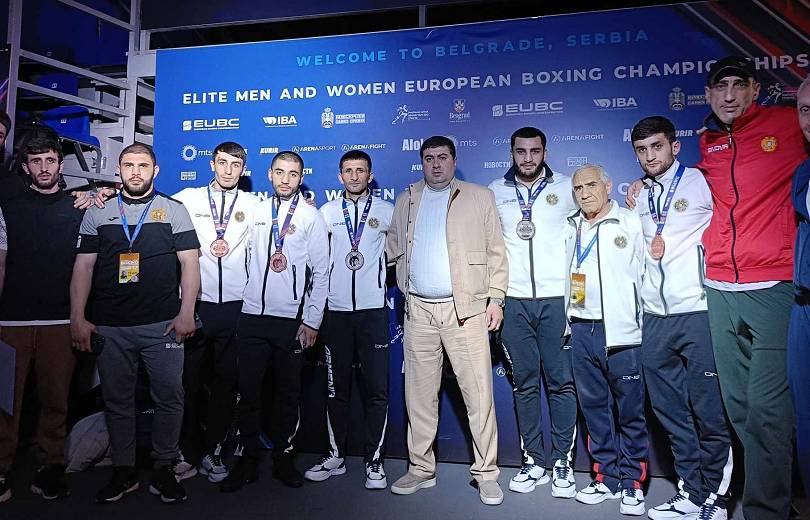 2 médailles d&rsquo;argent, 5 médailles de bronze pour l’équipe d’Arménie de boxe aux Championnats d&rsquo;Europe à Belgrade (Serbie)