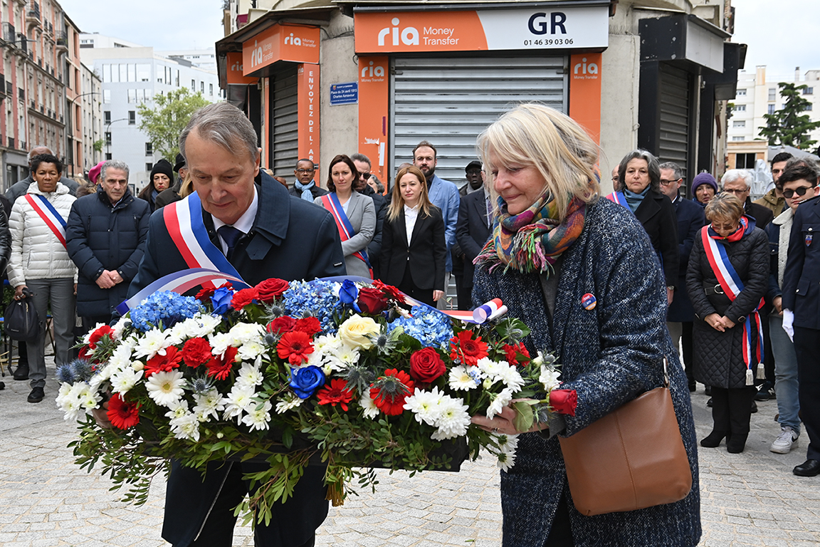 Cérémonie à Clichy