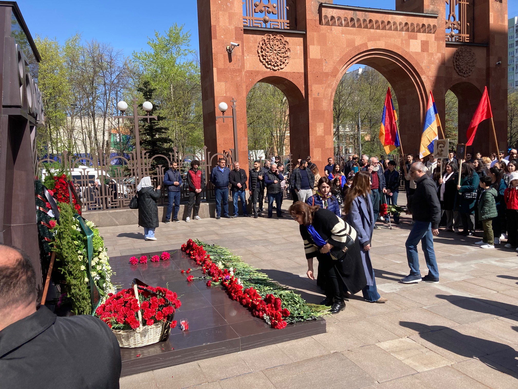 Commémoration du génocide à Moscou vu par le Pasteur René Léonian
