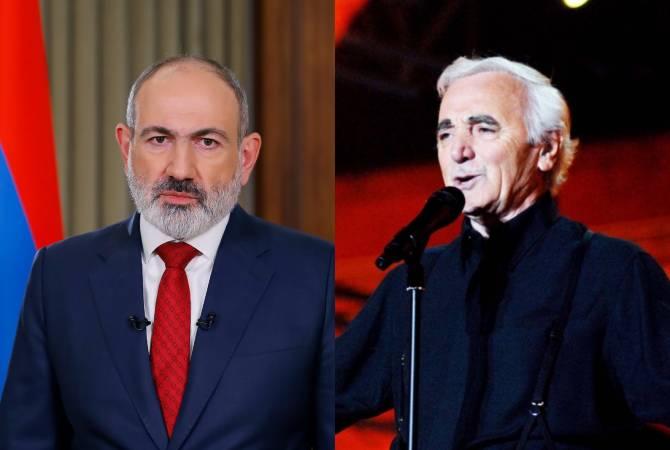 Message du Premier ministre à l&rsquo;occasion du 100e anniversaire du Héros national d&rsquo;Arménie, Charles Aznavour
