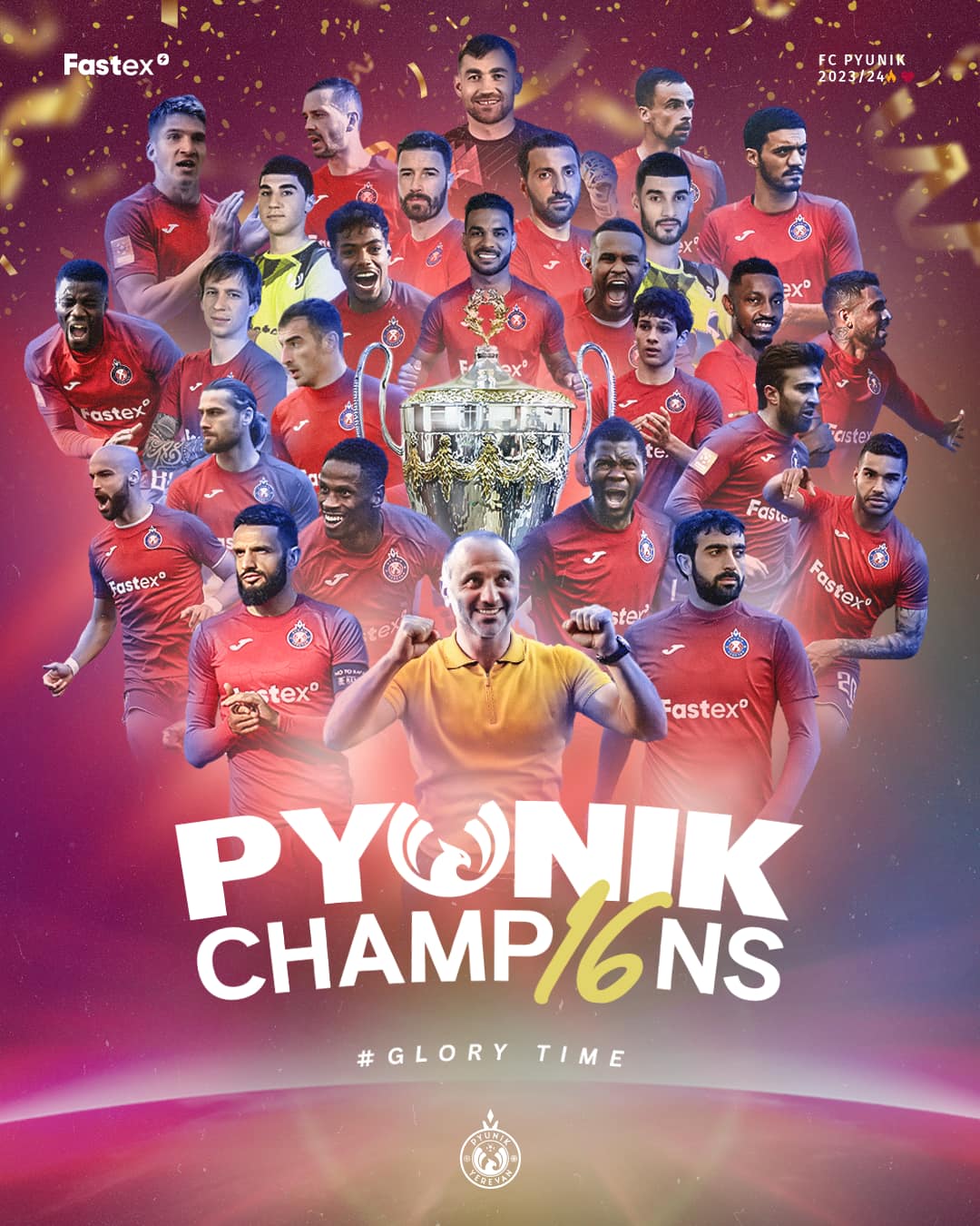 Pyunik Erévan s’impose sur Chirak Gumri et gagne le titre de champion d’Arménie pour la 16e fois de son histoire