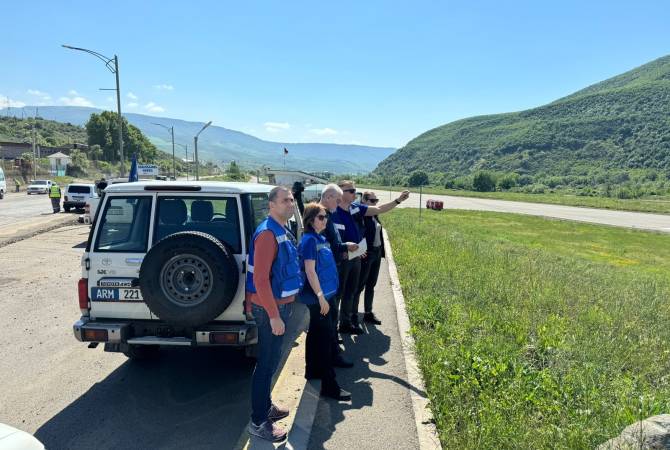 Les représentants de la mission d&rsquo;observation de l&rsquo;UE en Arménie et l&rsquo;ambassadeur de Roumanie ont visité la région de Syunik