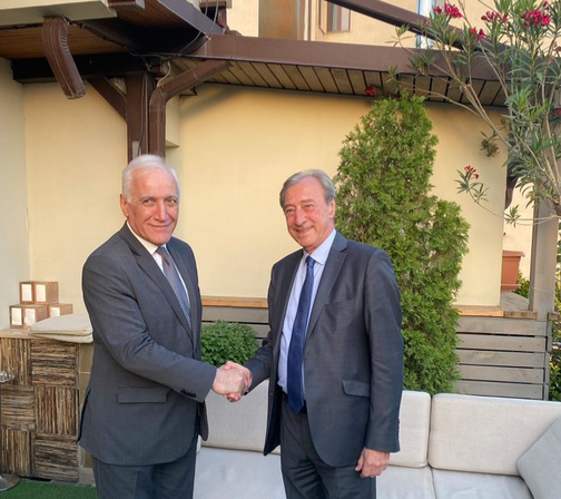 le Président Georges Siffredi a rencontré le Président de la République arménienne Vahagn Khatchatourian