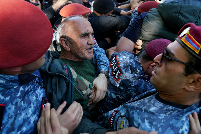 26 manifestants contre la cession de terres à l&rsquo;Azerbaïdjan arrêtés