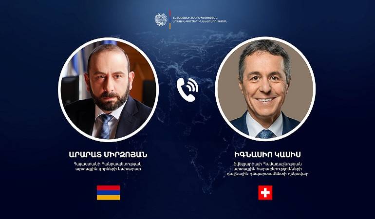 Conversation téléphonique entre les ministres des Affaires étrangères de l&rsquo;Arménie et de la Suisse