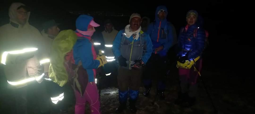 Un groupe de citoyens iraniens s&rsquo;étaient perdu sur la montagne Aragats (4090 m), les sauveteurs sont venus en aide