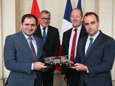 L&rsquo;Arménie et la France ont signé un accord pour la fourniture d&rsquo;obusiers CAESAR