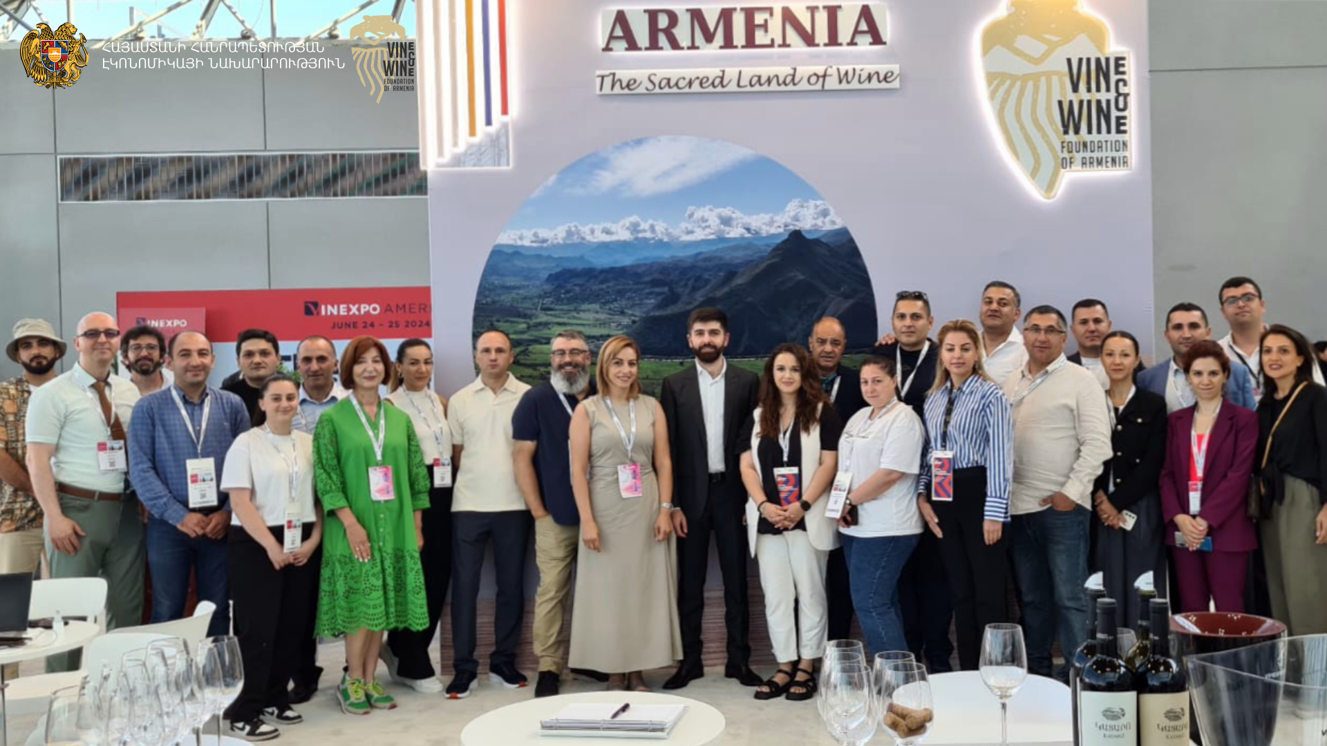 18 entreprises vinicoles d’Arménie ont participé au salon international annuel du vin Vinexpo New York 2024