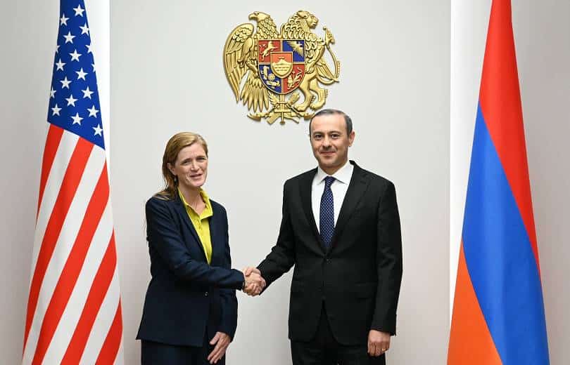 Armen Grigoryan et Samatha Power ont discuté de la situation créée par la politique de nettoyage ethnique en Artsakh par l’Azerbaïdjan