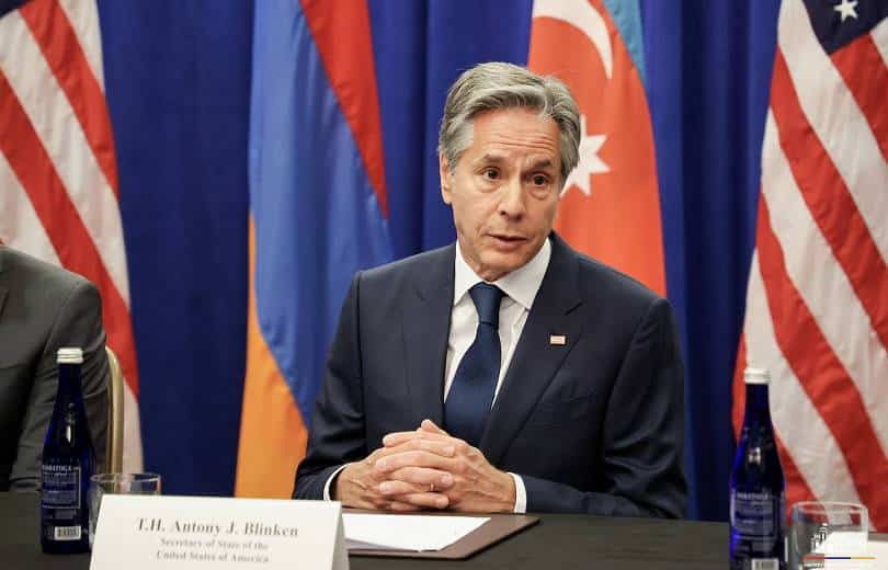 Anthony Blinken : Bakou et Yerevan sont sur le point de signer un traité de paix, nous nous sommes réunis pour discuter de ce que les États-Unis peuvent faire
