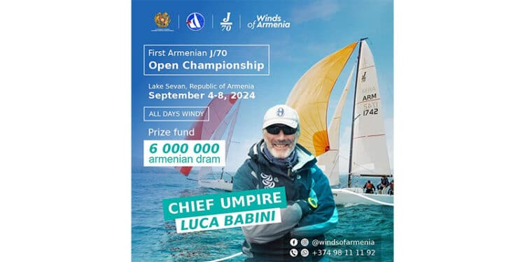 Le Championnat d’Arménie open de voile de J/70 se tiendra pour la première fois au lac Sevan en septembre