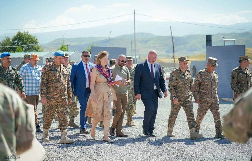 L&rsquo;ambassadrice américaine en Arménie Kristina Kvien a observé le déroulement de l&rsquo;exercice militaire « Eagle Partner 24 »