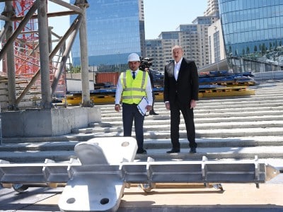 Aliev a visité le mémorial en construction dédié à l’agression de l’Azerbaïdjan contre l’Artsakh