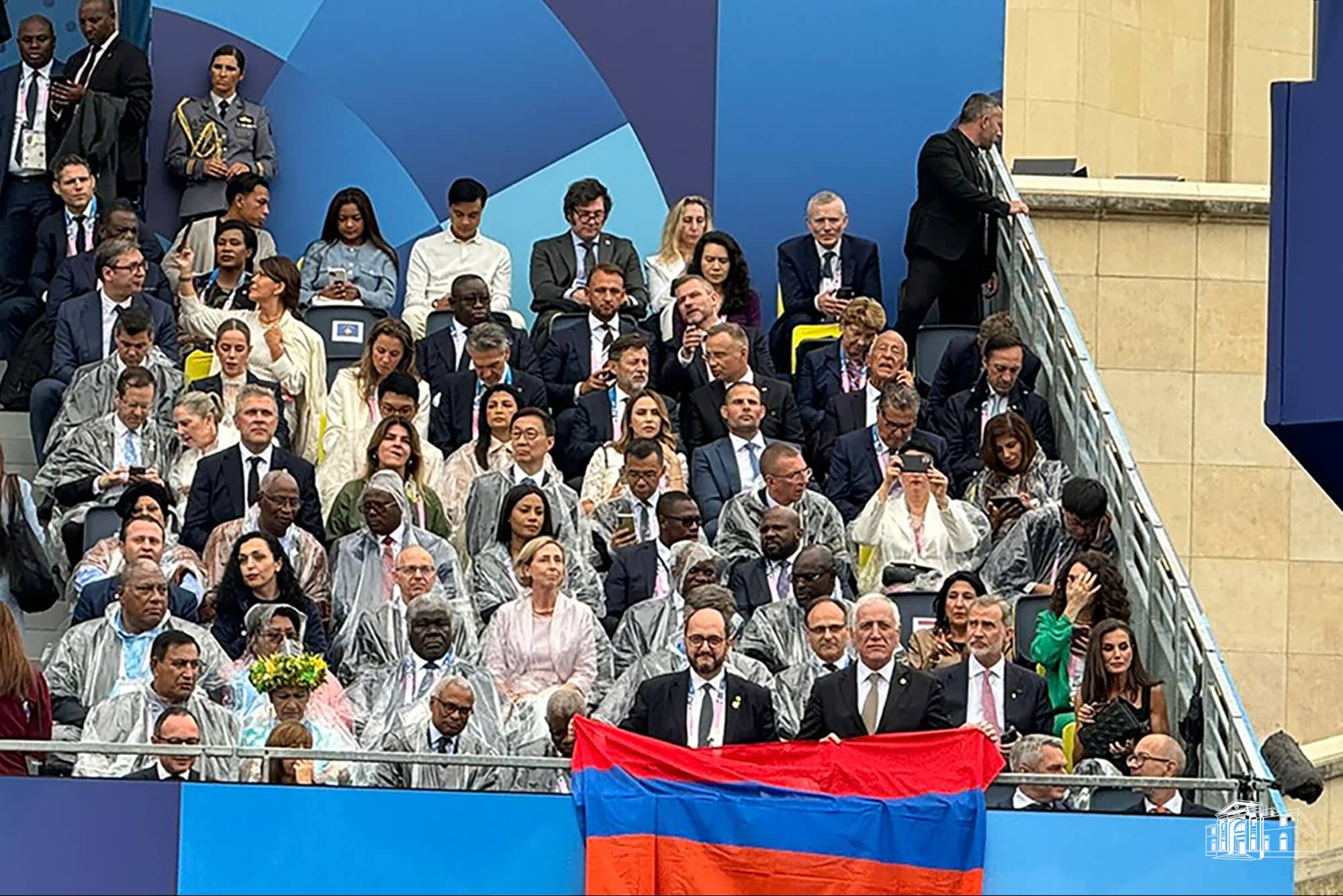 Le Président de la République d’Arménie, Vahagn Khachaturyan était présent à la cérémonie d’ouverture des 33e Jeux Olympiques d’été à Paris