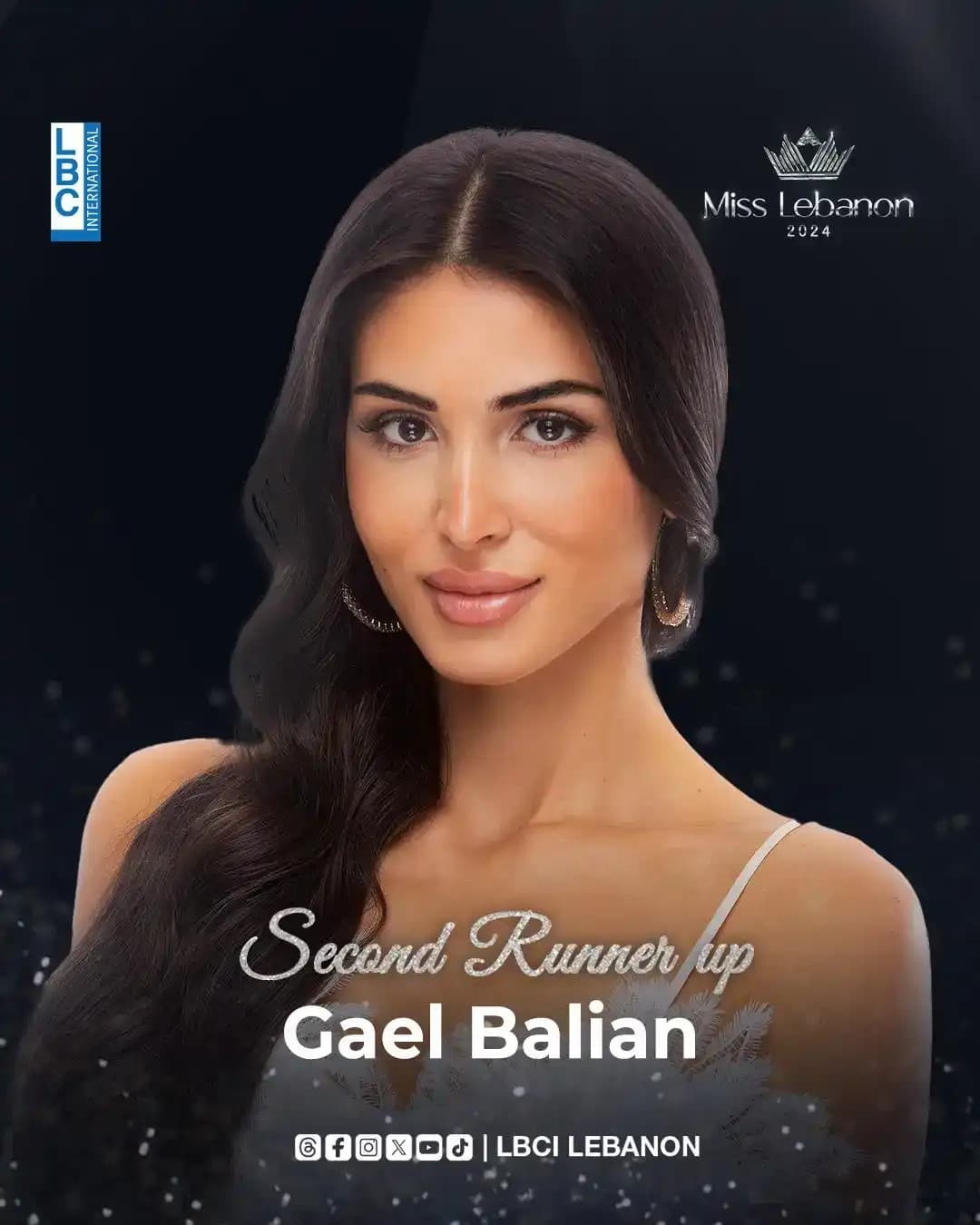 Gaël Balian, une Arménienne de 25 ans sur la deuxième marche du podium de Miss Liban 2024