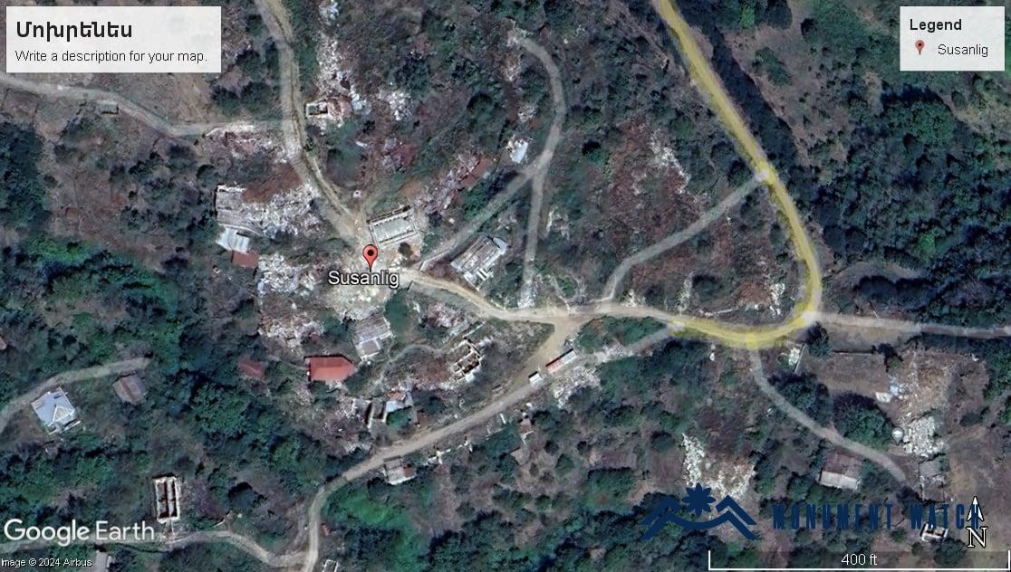 L&rsquo;Azerbaïdjan a détruit le village arménien de Mokhrenes dans la région de Hadrout en Artsakh occupé