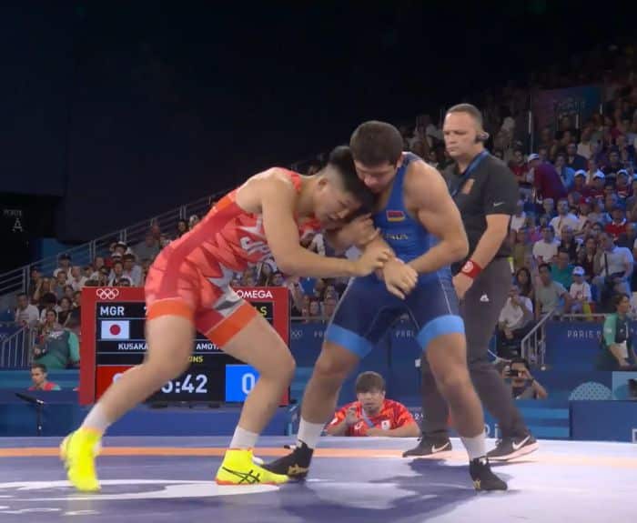JO Paris-2024- Malkhas Amoyan (Arménie) perd 3-1 en demi-finale de lutte gréco-romaine (77 kg) luttera pour une médaille de bronze demain contre un Azéri