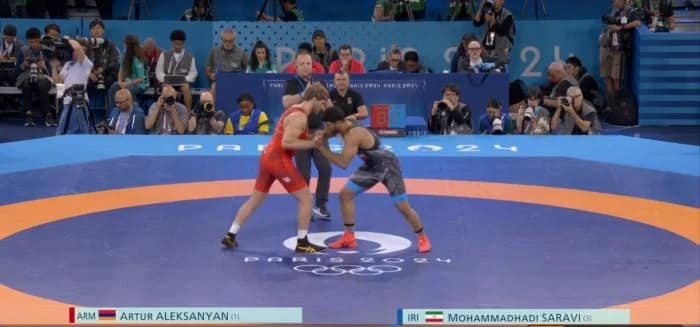 Artur Aleksanyan (Arménie), vice-champion olympique des 97 kg de lutte gréco-romaine