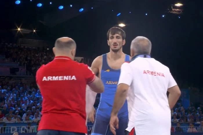 Paris-2024. Slavik Galstyan (Arménie) en lutte gréco-romaine (67 kg) n&rsquo;a pas décroché la médaille de bronze olympique à Paris