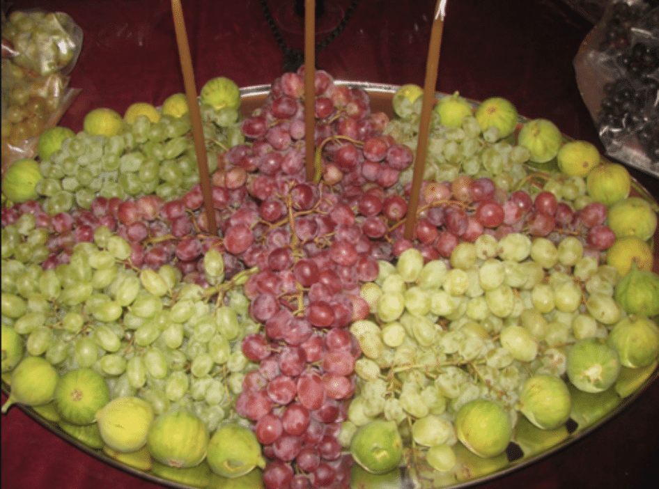 Bénédiction du raisin et repas