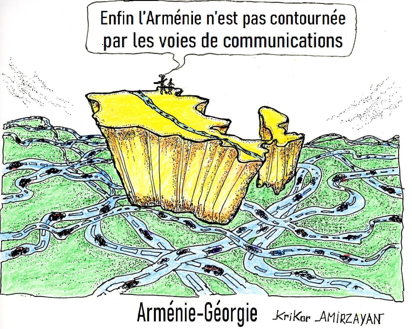 La construction de l&rsquo;autoroute frontalière avec l&rsquo;Arménie sera achevée dans 30 mois affirme la Géorgie