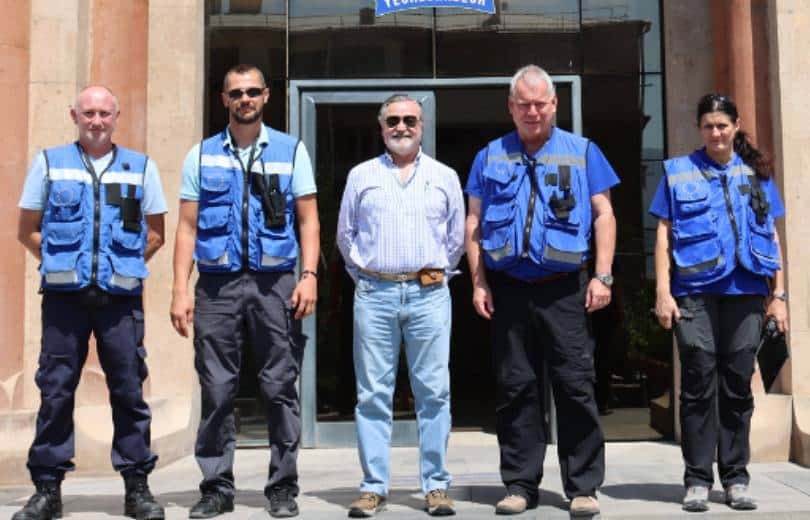 Le chef de la mission d&rsquo;observation de l&rsquo;UE en Arménie a rejoint la patrouille frontalière avec l&rsquo;ambassadeur d&rsquo;Argentine en Arménie
