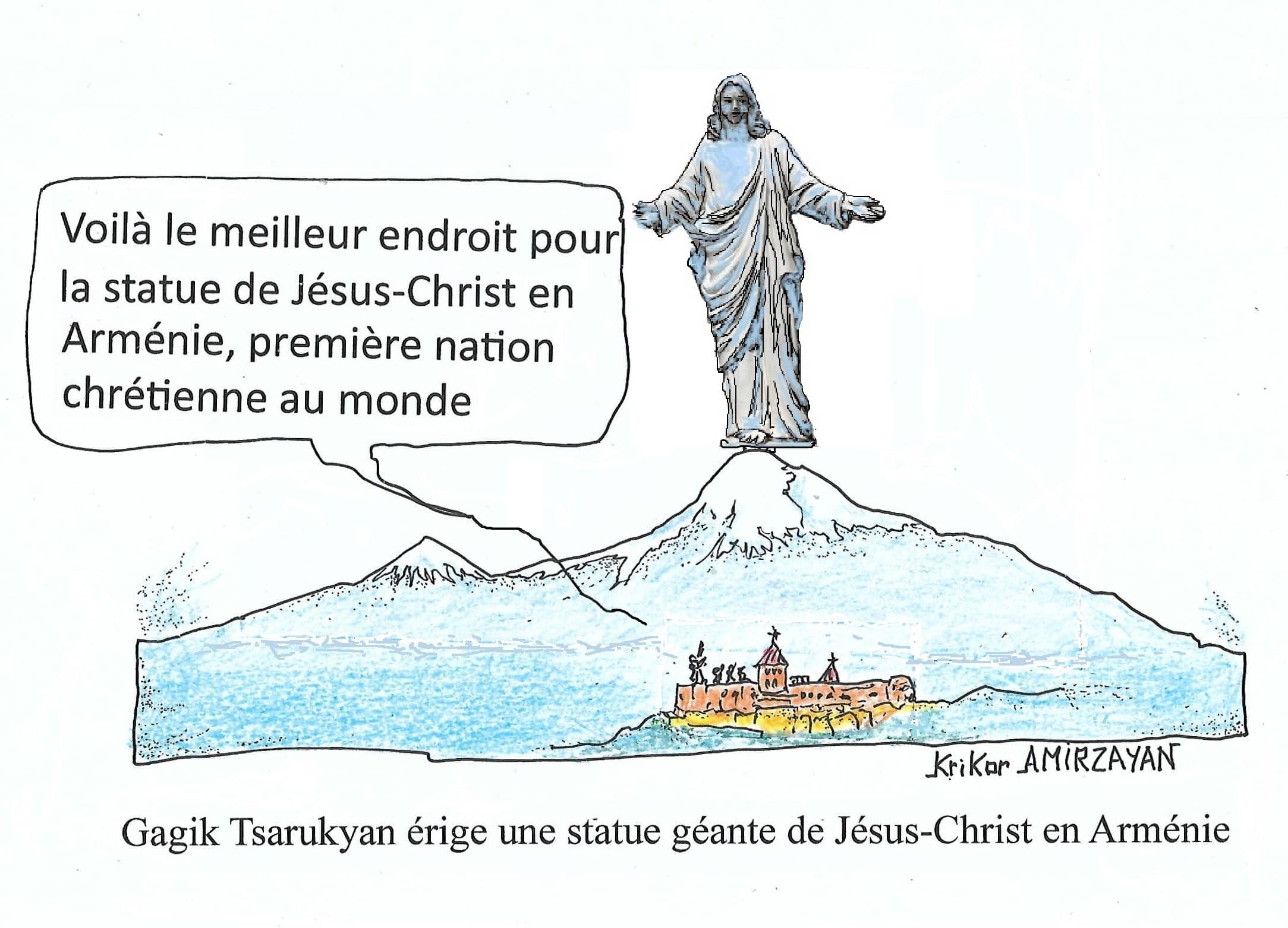 Ils étaient également contre la construction d’une église à Abovian, aujourd’hui, il n’y a pas de répit affirme Gaguik Tsarukyan sur les critiques de la statue monumentale du Christ