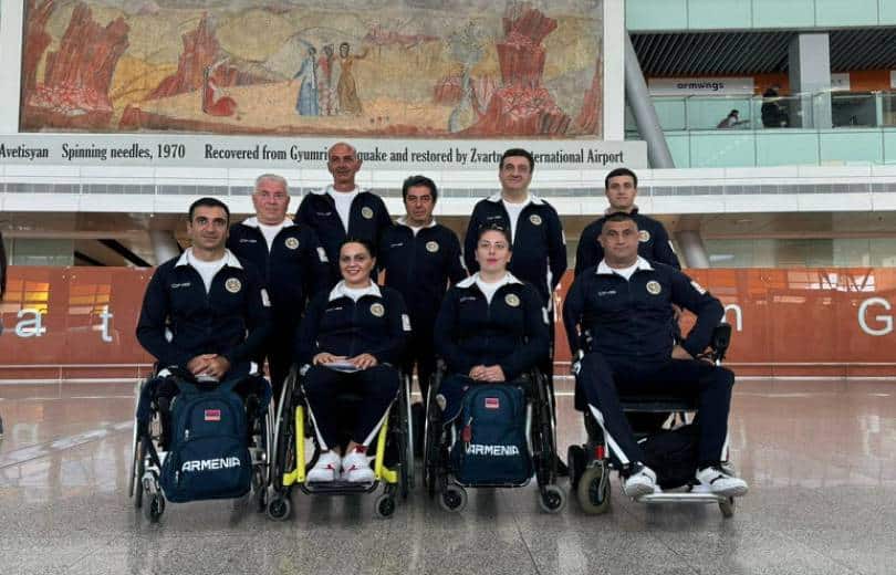 L&rsquo;équipe paralympique d’Arménie est à Paris, demain soir la délégation arménienne défilera à l’ouverture des XVIIe Jeux Paralympiques d’été de Paris-2024