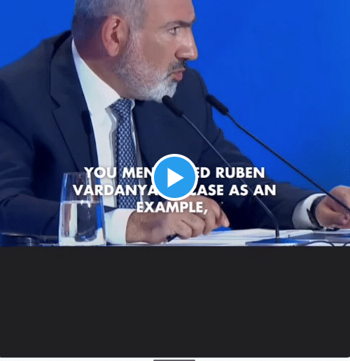 Déclaration irresponsable de Nikol Pashinyan sur Rouben Vardanyan