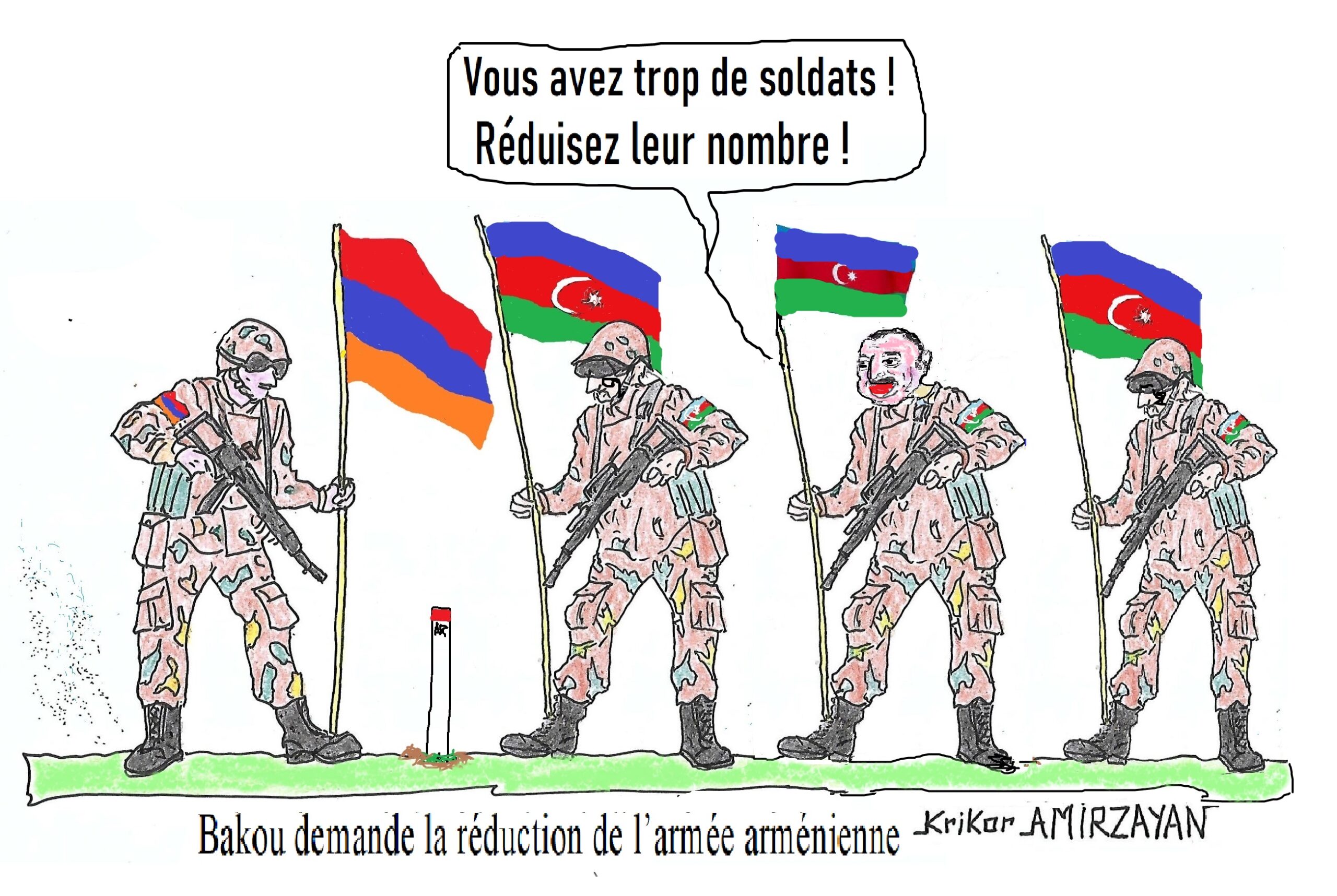 L’Azerbaïdjan a laissé entendre que des restrictions devraient être imposées à l&rsquo;armée arménienne